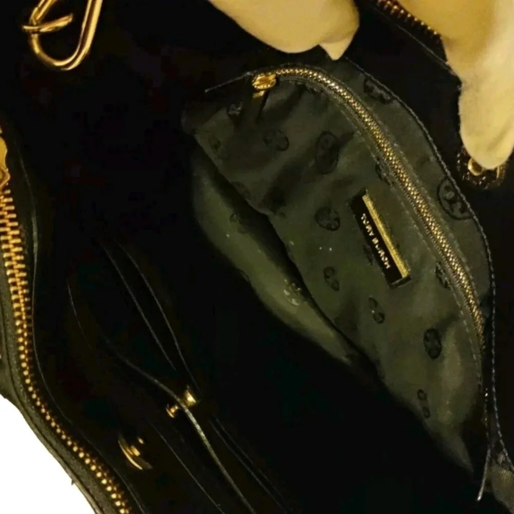 Tory Burch Robinson Multi Saffiano Double Zip Tote Crossbody Should Bag